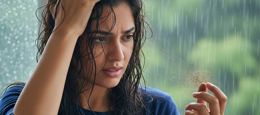 Monsoon Hair Fall: Ayurvedic Causes & Natural Solutions
