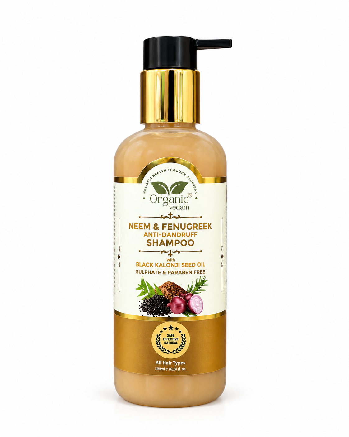 Neem & Fenugreek Anti-Dandruff Shampoo - 300ml