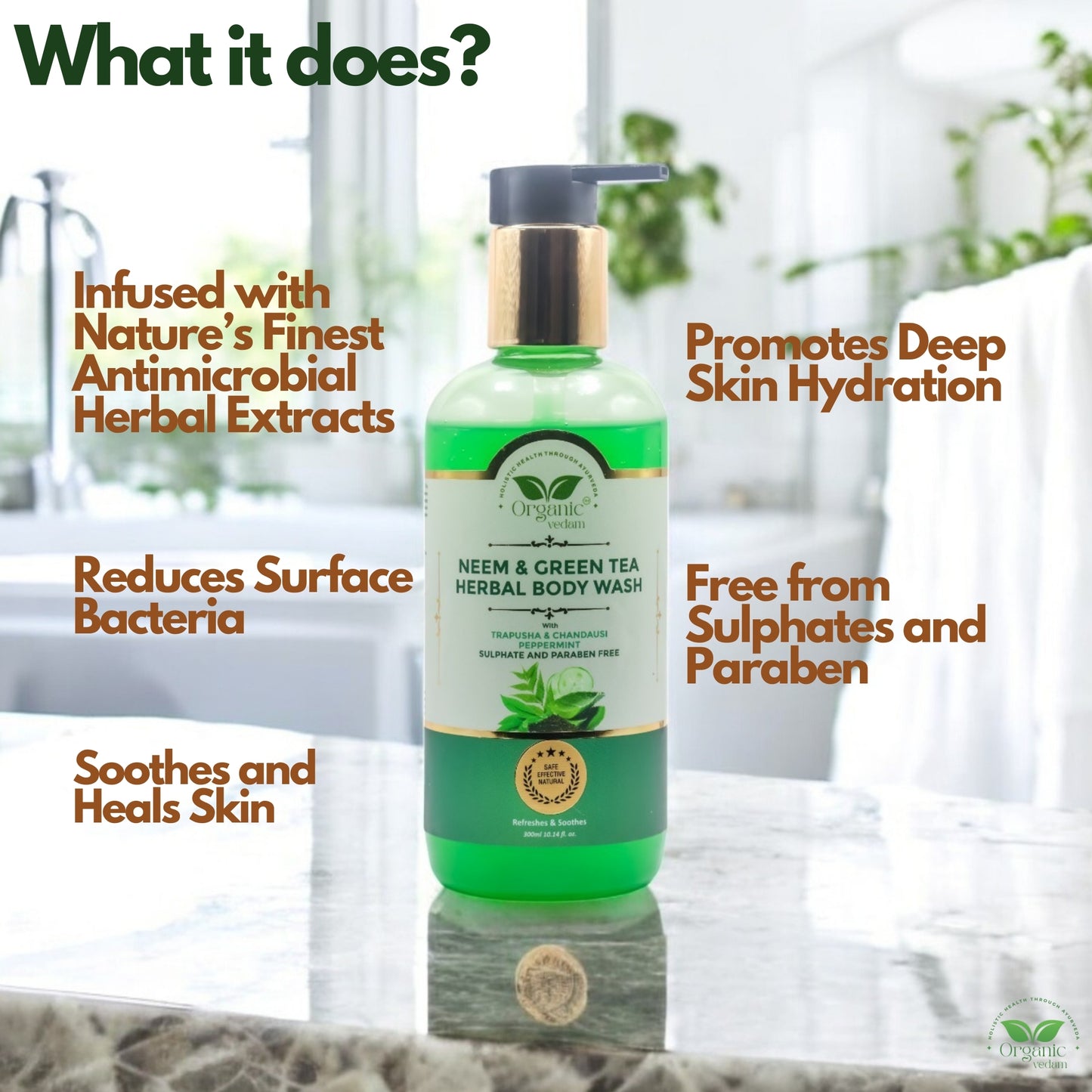 Neem & Green Tea Herbal Body Wash