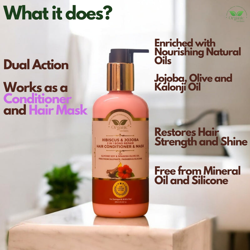 Hibiscus & Jojoba 2 in 1 Bond Repair Hair Conditioner & Mask