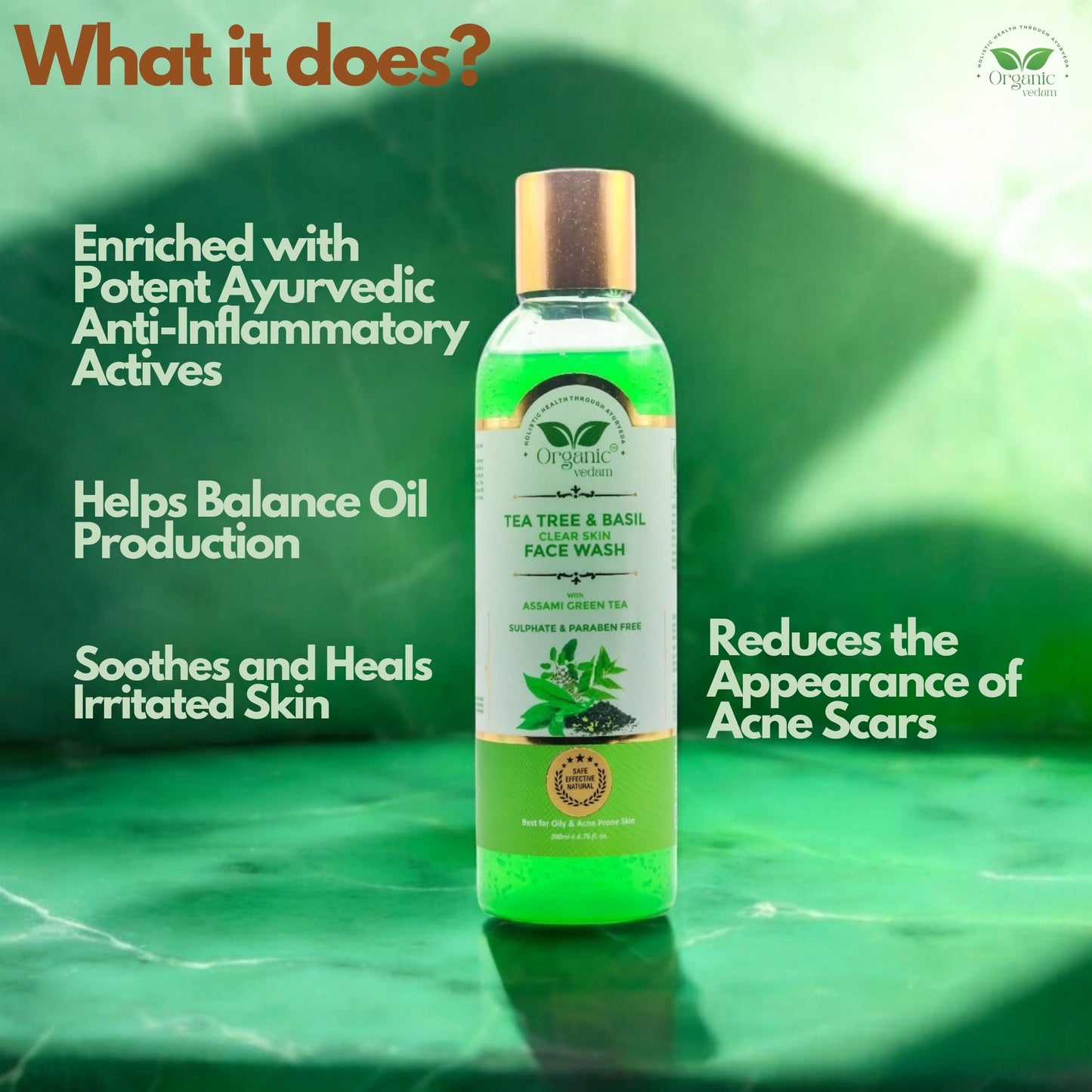 Tea Tree & Basil Clear Skin Face Wash - 200 ml