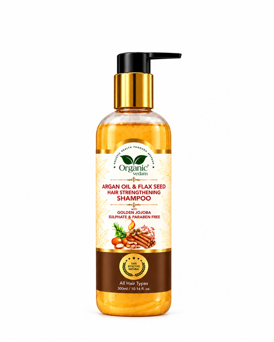 Argan Oil & Flax Seed Hair Strengthening Shampoo - 300 ml
