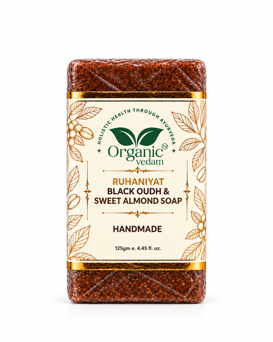 Ruhaniyat Black Oudh & Sweet Almond Soap - 125 gm